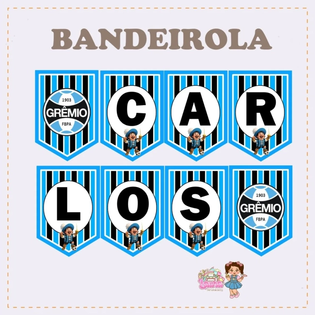 Kit Festa Só Um Bolinho GREMIO - Decoração de Festa