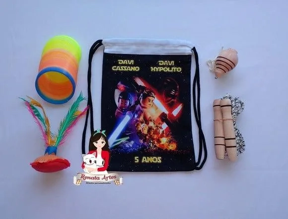 Mochila Boa Infância Tema Lego Star Wars