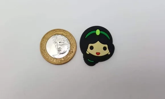 Aplique da Princesa Jasmine Emborrachado de 3,1cm