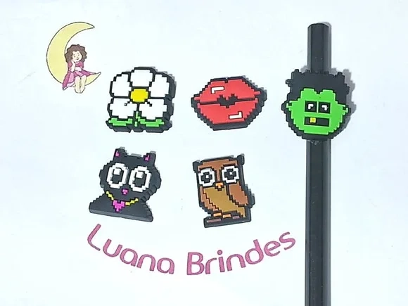 Lápis C/ponteira Minecraft Pacote com 5 Unidades Variados