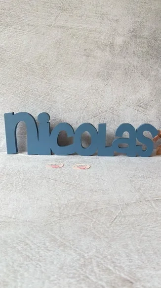 Nome em mdf - Linha Ch - Decoração Bebê e Infantil