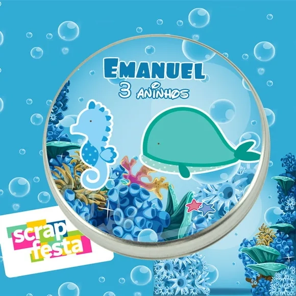 Latinhas Personalizadas Fundo do Mar