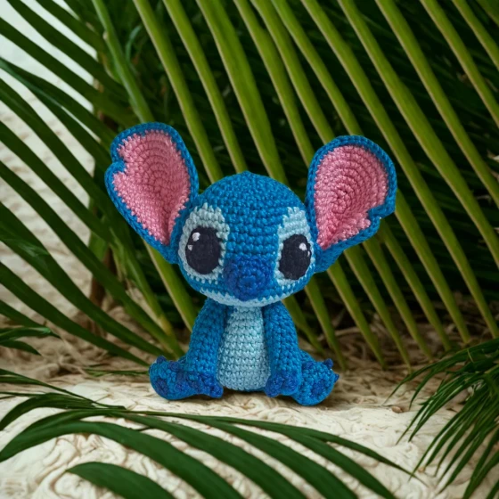 Stitch Amigurumi Artesanal em Crochê | Pronta Entrega