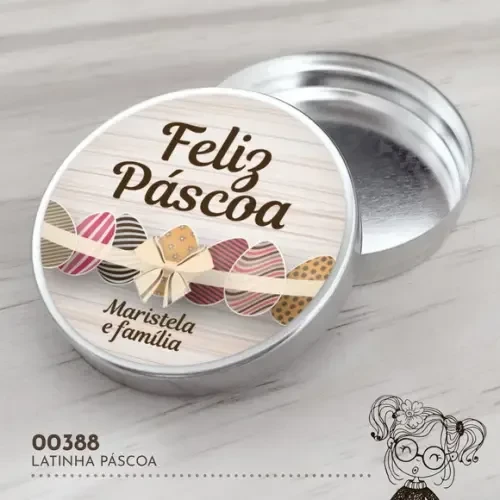 Latinha Adesivada Páscoa - 00388