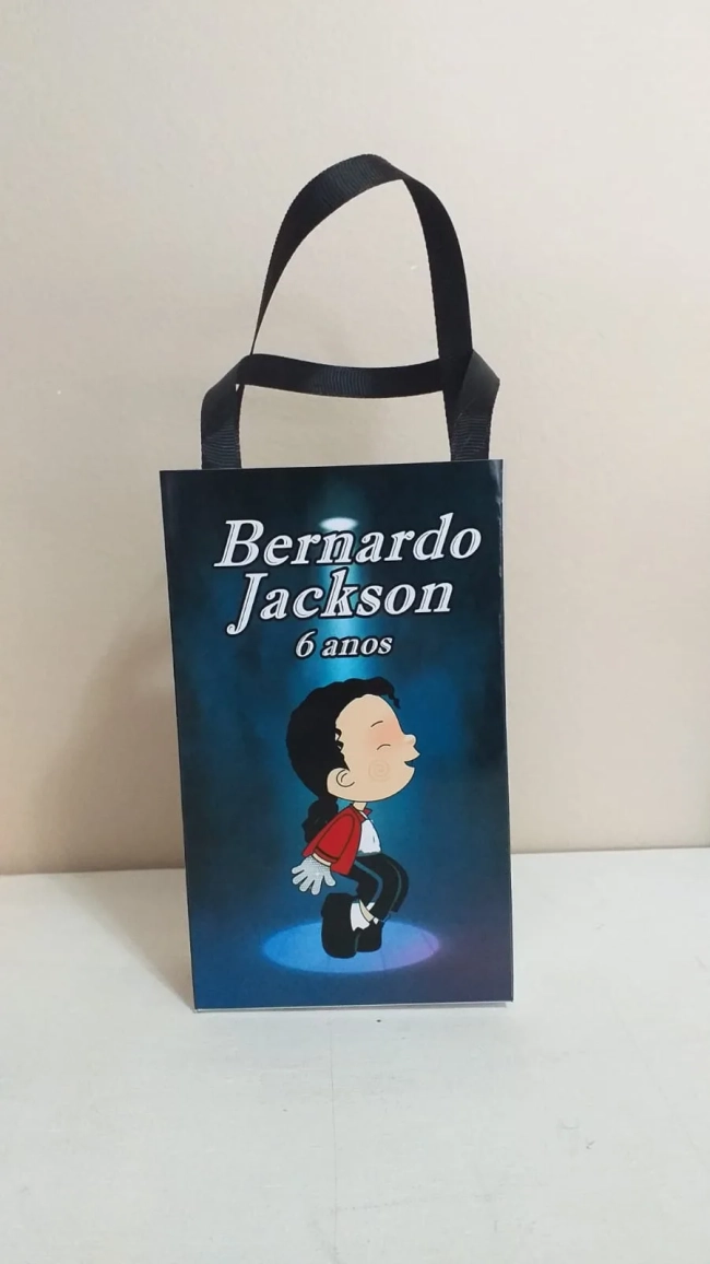 Sacolinhas Personalizadas Michael Jackson para Lembrancinhas