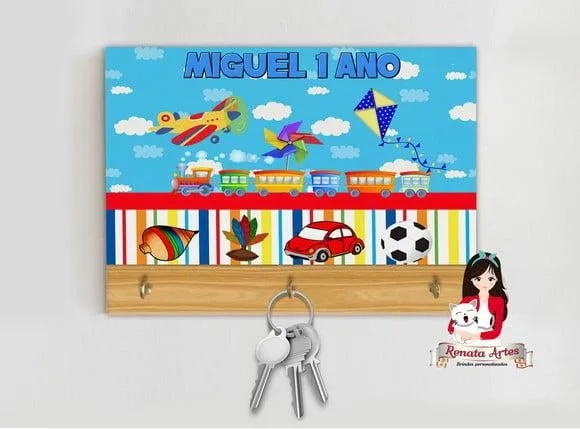 Porta Chaves Personalizado Brinquedos