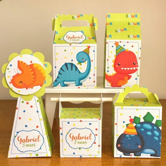 Kit 60 Lembrancinhas Dino Baby