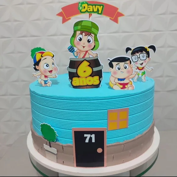 Topo de Bolo Turma do Chaves