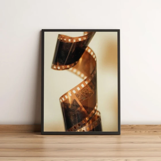Quadro Decorativo com Rolo de Filme Fotográfico Vintage 1688