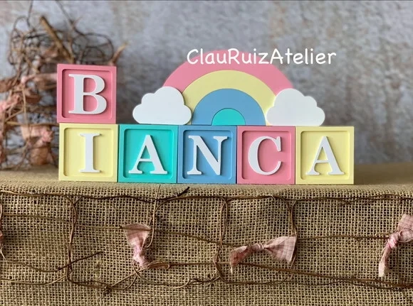 Candy Colors - Cubos 6x6cm Ts + Arco Íris.