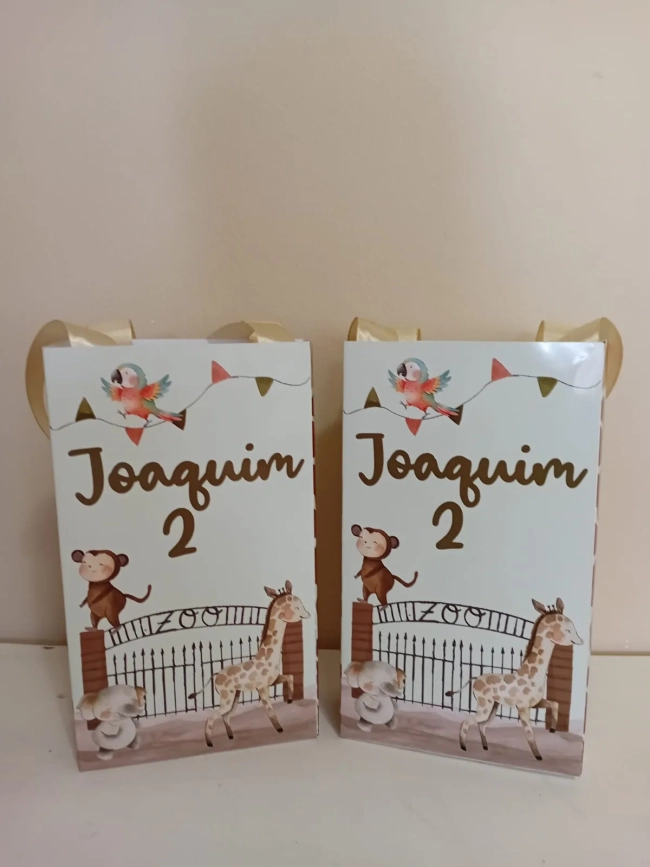 Sacolinhas Personalizadas Zoológico para Lembrancinhas