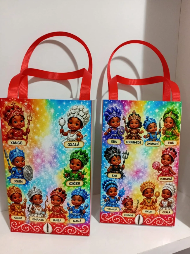Sacolinhas Personalizadas Festa de Erê para Lembrancinhas