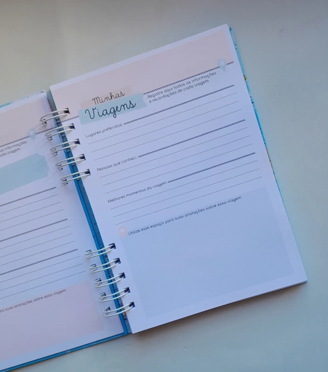 Diário de Viagens Personalizado c/ Nome