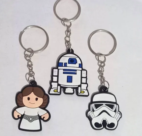 Chaveiro Star Wars Emborrachado - 6 Unidades