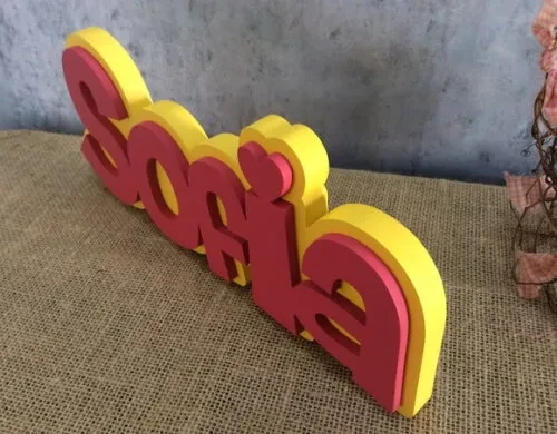 Letras Decorativas Nomes Sobreposição