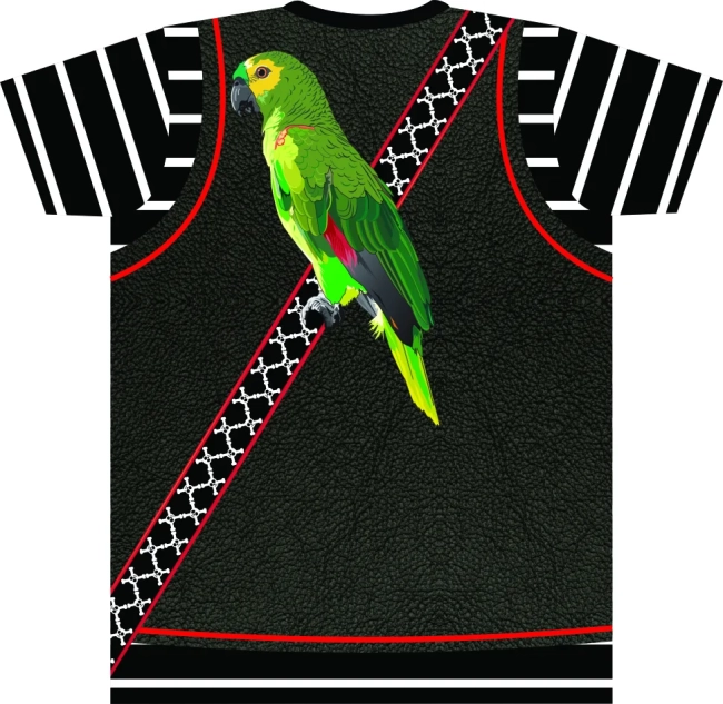 Camiseta Adulto Fantasia Pirata com Colete de Couro e Caveira