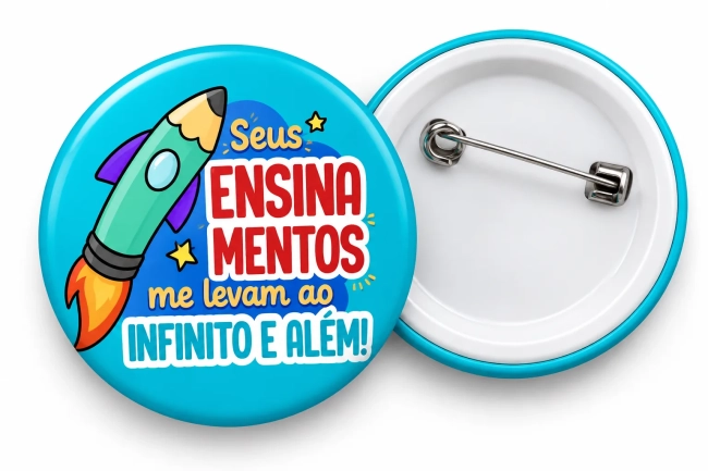 Botton Dia dos professores - Lembrancinha