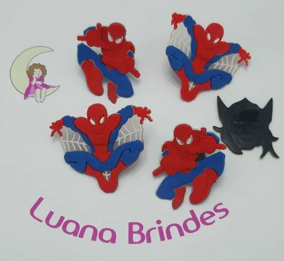 Ponteira para Lápis Homem Aranha de Borracha - Pct C/4 Unid