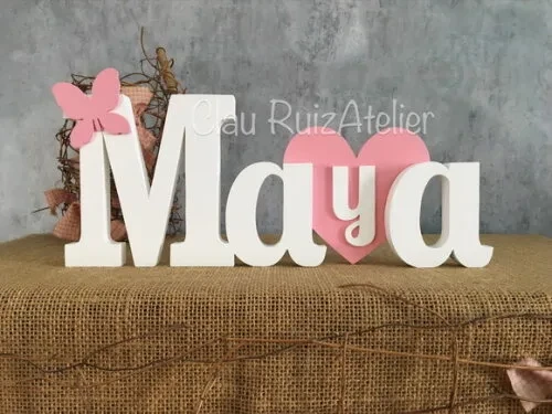 Letras Decorativas - Nomes - Coração
