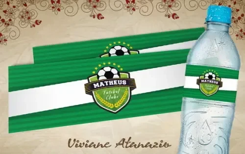 Rótulo Água Mineral Futebol - 00407