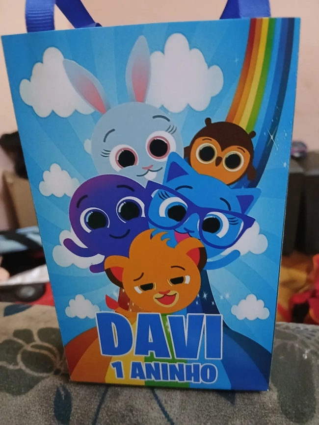 Sacolinha personalizada para lembrancinhas Bolofofo