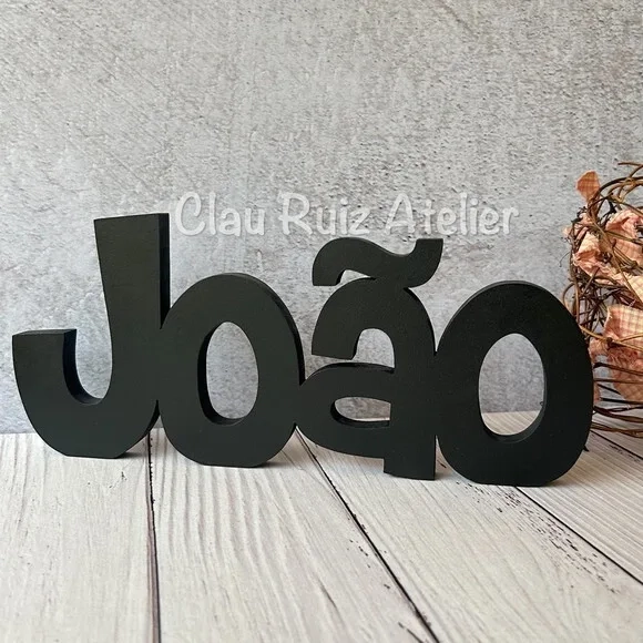Nome em mdf - Linha Ch - Decoração Bebê e Infantil