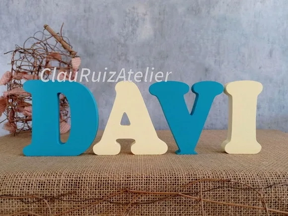 Letras de MDF -Nomes - Letras Bastão