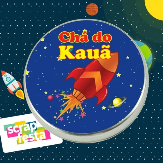Latinha Personalizada Festa Espaço