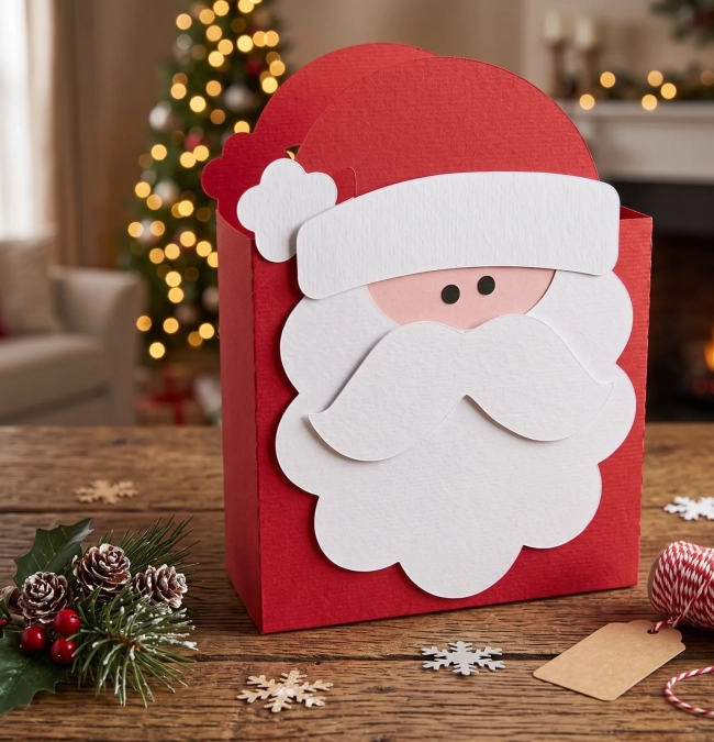 Kit Caixas Papai Noel - Arquivo de Corte