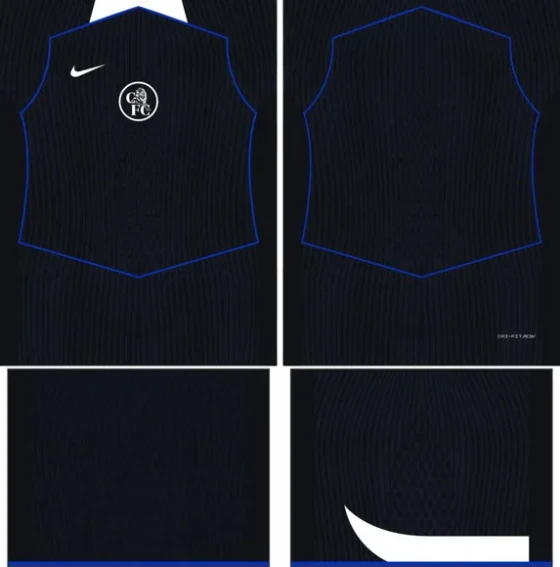 Arte Vetor Camisa Chelsea Terceira 2025-2026