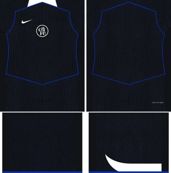 Arte Vetor Camisa Chelsea Terceira 2025-2026