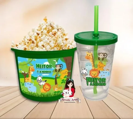 Kit Cinema Personalizado Safari Baby
