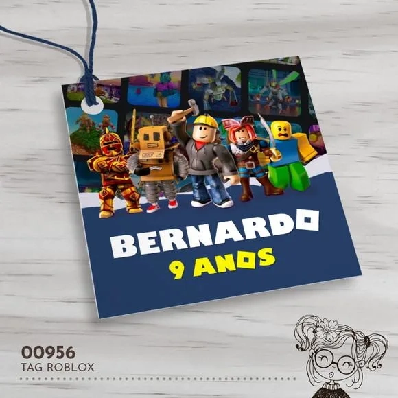 Tag Quadrada Roblox - 00956