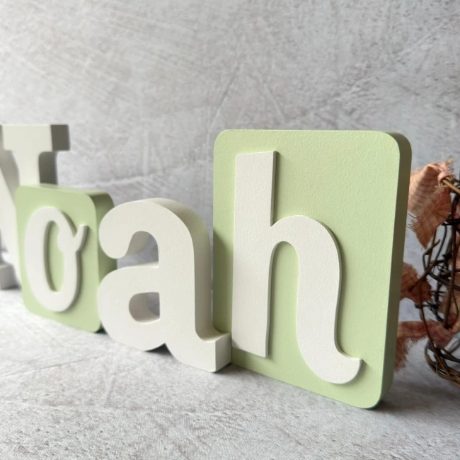 Letras Personalizadas com Raquete de Tênis – 13 cm - Blocos