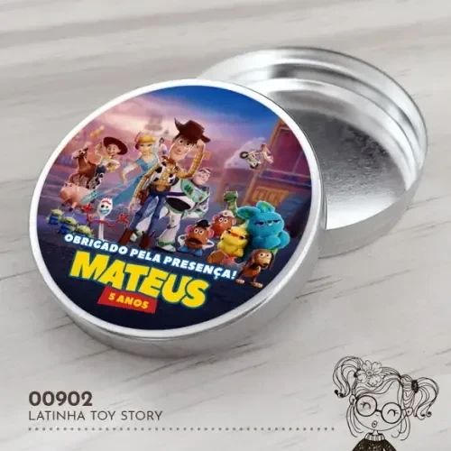 Latinha Adesivada Toy Story - 00902
