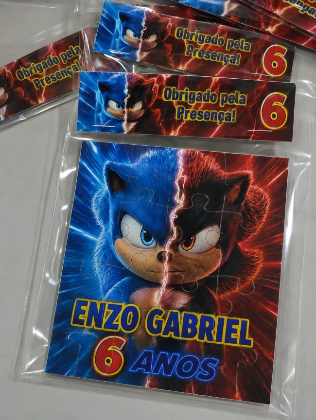 Quebra cabeça Personalizado do Sonic