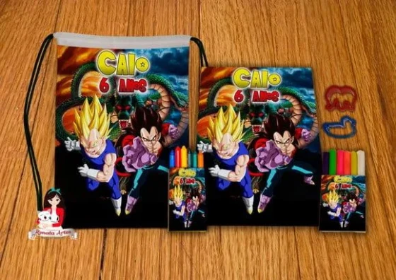 Kit Passatempo Personalizado na Mochila Dragon Ball