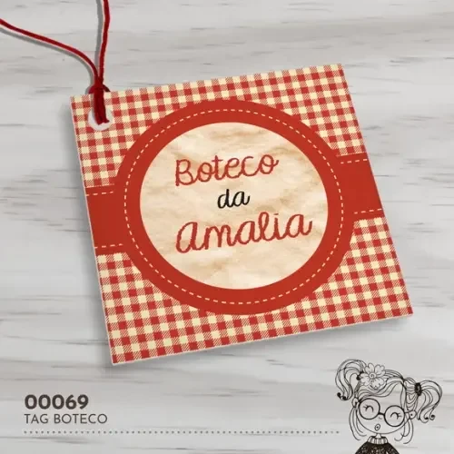 Tag Quadrada Boteco - 00069