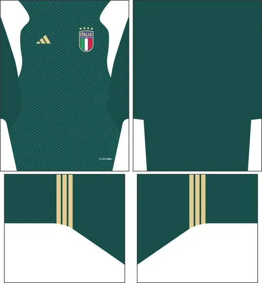 Arte Vetor Camisa Italia Treino Ii 2026
