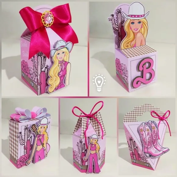 Kit 60 Lembrancinhas - Barbie Cowgirl