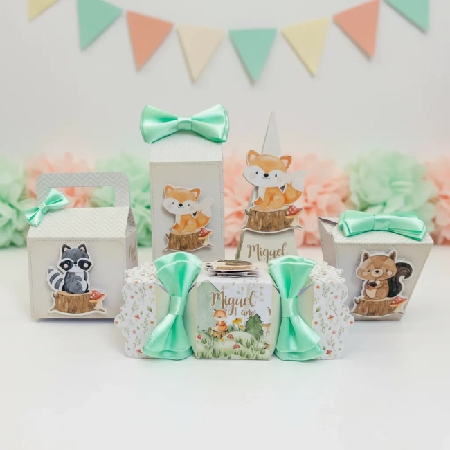 Kit 60 Lembrancinhas bosque Encantado Menino ou Menina