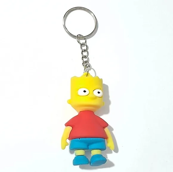 Chaveiro Bart Simpson Emborrachado Pacote com 2 Unidades