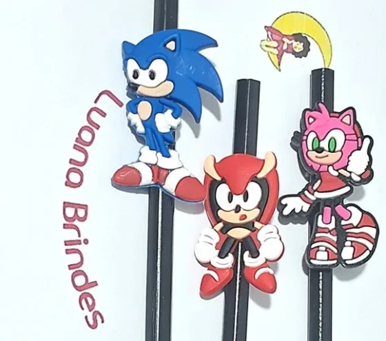 Lápis C/ponteira Turma do Sonic Pacote com 6 Unidades