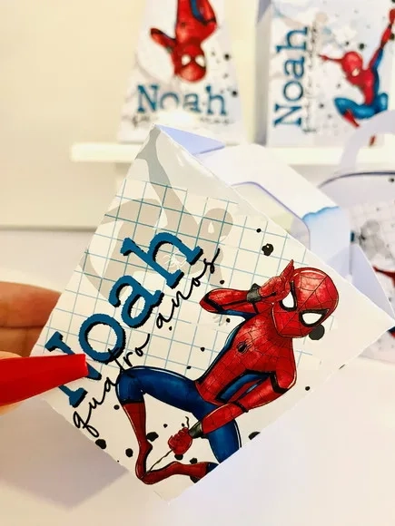 Kit 60 Lembrancinhas Homem Aranha