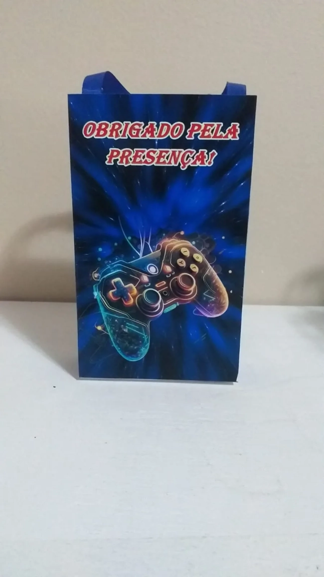 Sacolinhas Personalizadas Video Game para Lembrancinhas