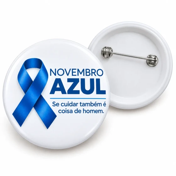 botton novembro azul - brinde 32mm