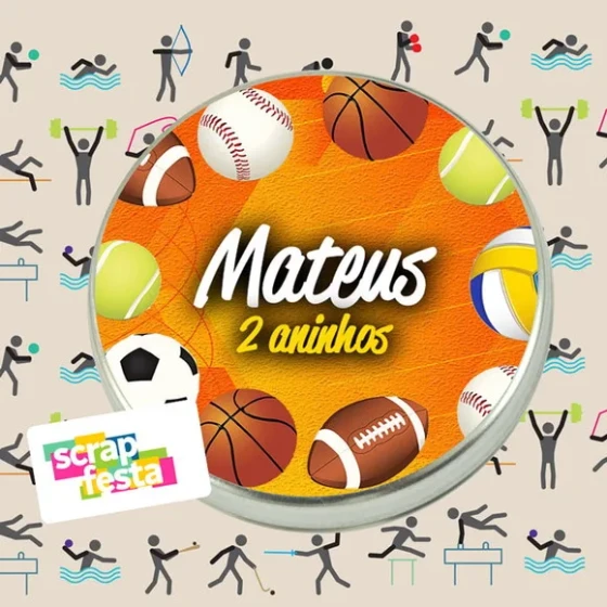 Latinhas Personalizadas Festa Esportes