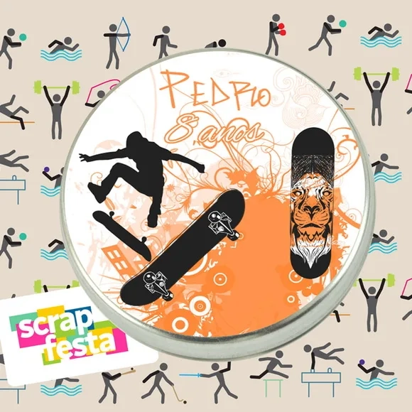 Latinhas Personalizadas Festa Skate