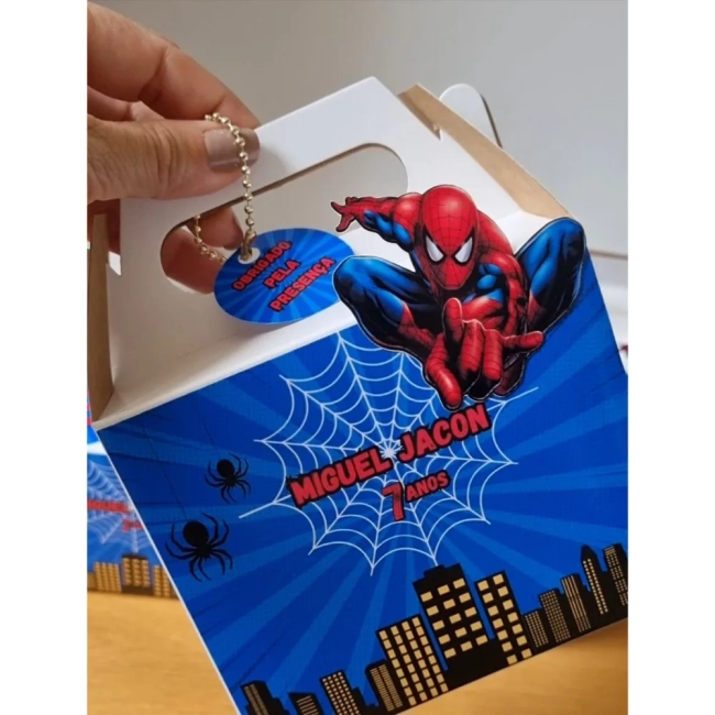 Maleta Personalizada Lembrancinha Homem-Aranha