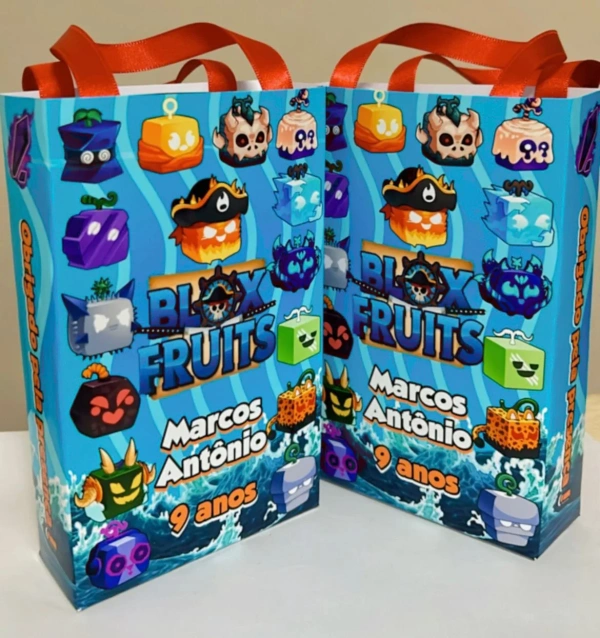 Sacolinhas Personalizadas Blox Fruts Lembrancinhas Para Aniversário